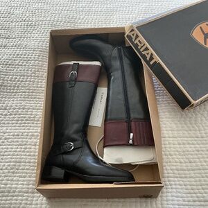 Ariat womens boots, size 7.5 USA, York, black/cordovan